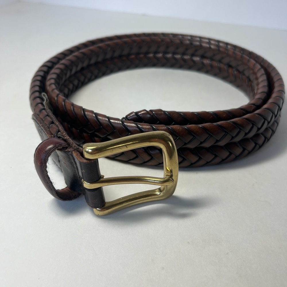 WOMEN’s FOSSIL Braided Leather Belt SZ M